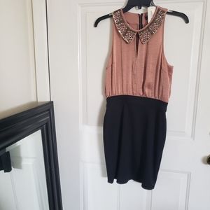 NWT Forever 21 Womens Bling Collar Sleeveless Dress SP